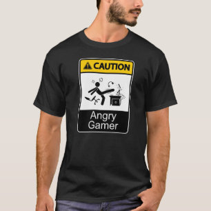 Caution Angry Gamer T-Shirt