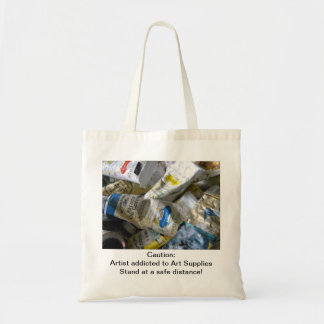Caution: Artist Adicted to Art Supplies - Bag