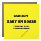 Caution Baby on Board Square Sticker
