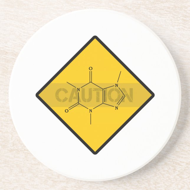 Caution: Caffeine Coaster (Front)