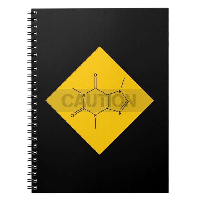 Caution: Caffeine Notebook (Front)