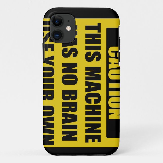 Caution Case-Mate iPhone Case (Back)