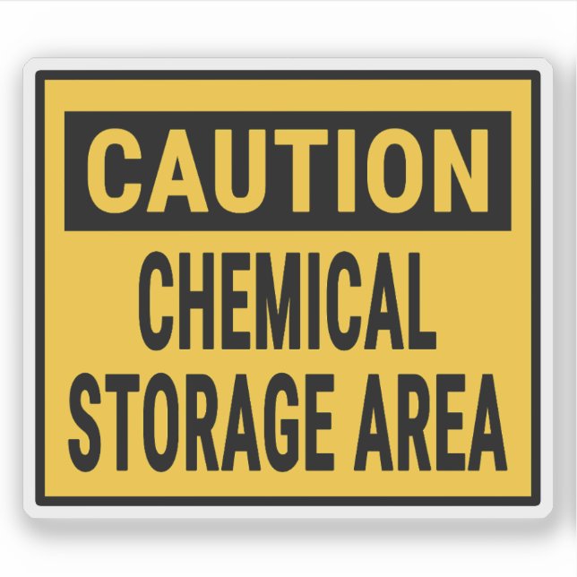 Caution Chemical Storage Area (Front)
