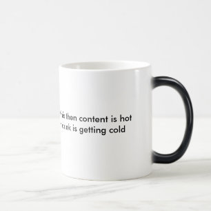 CAUTION  colour changing mug