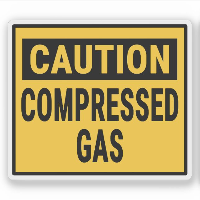 Caution Compressed Gas (Front)