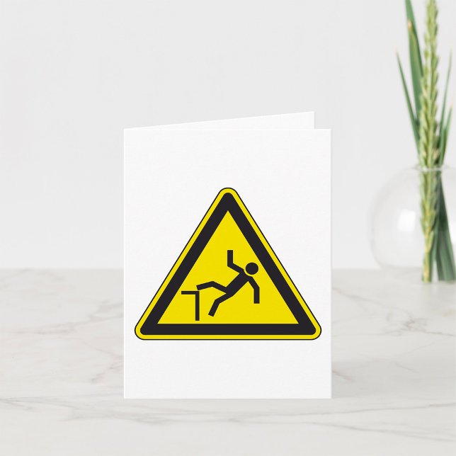 Caution Curb Pedestrian Sign Card (Creator Uploaded)