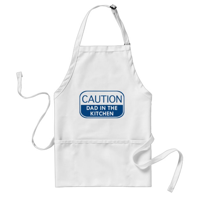 Caution Dad In The Kitchen Standard Apron (Front)