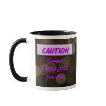 Caution: Diamond Painting Addict Mug