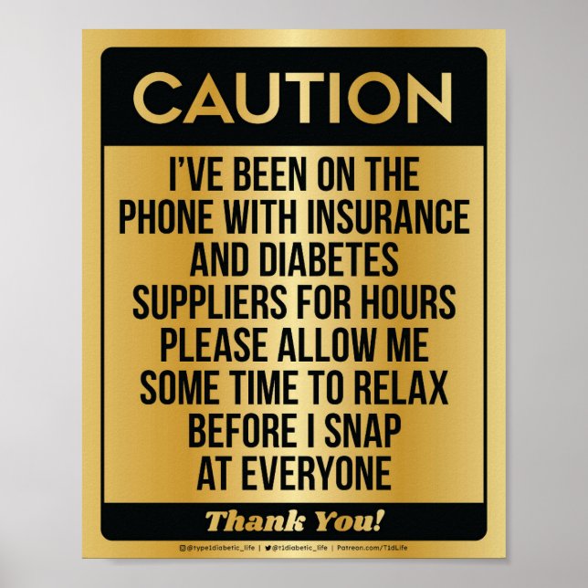 Caution [Digitised Gold] Poster (Front)