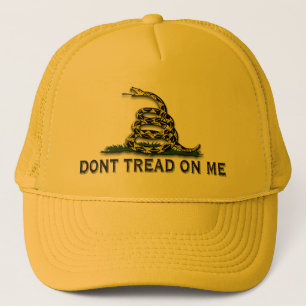 CAUTION "Don't Tread On Me" FLAG Trucker Hat