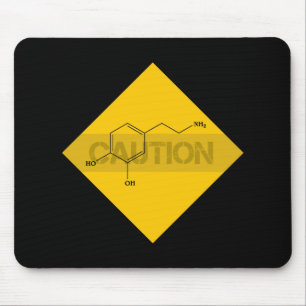 Caution: Dopamine Mouse Pad