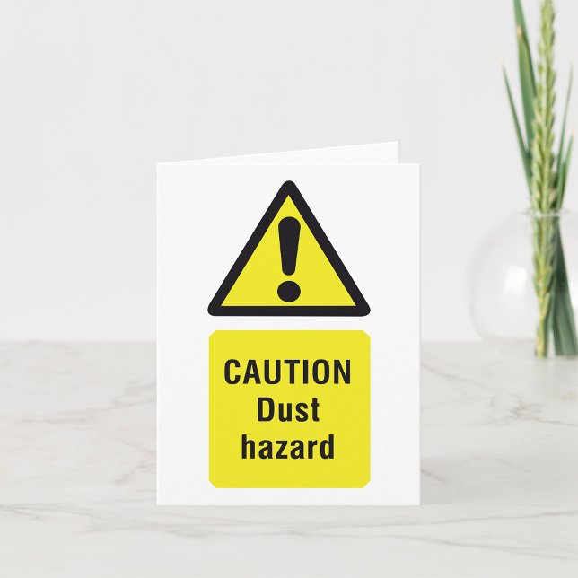 Caution Dust Hazard Warning Sign Card (Creator Uploaded)