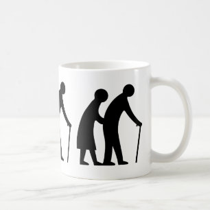CAUTION Elderly People - UK Traffic Sign Coffee Mug