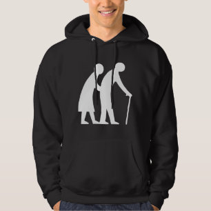 CAUTION Elderly People - UK Traffic Sign Hoodie