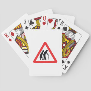 CAUTION Elderly People - UK Traffic Sign Playing Cards