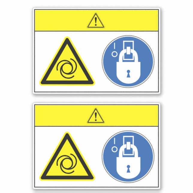 Caution/Equipment Starts Automatically Label (Front)
