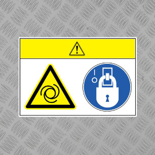Caution/Equipment Starts Automatically Label