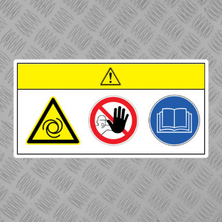 Caution/Equipment Starts Automatically Label