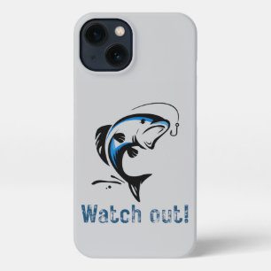 Caution! Fishing Zone Phone Case – Fun Rod & Fish 