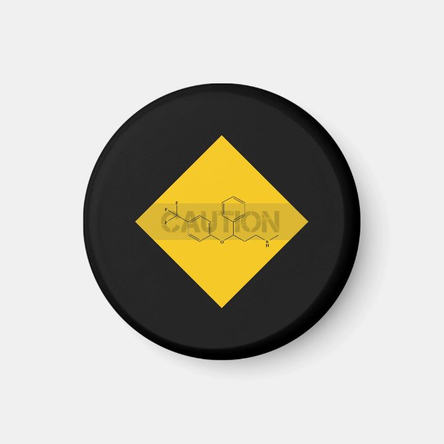 Caution: Fluoxetine Magnet (Front)