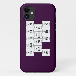 "CAuTiON GeNiUuuS At WErK" Case