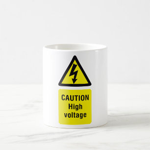 Caution High Voltage Coffee Mug