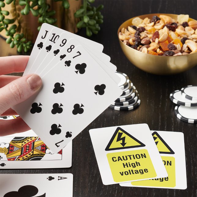 Caution High Voltage Playing Cards (Creator Uploaded)