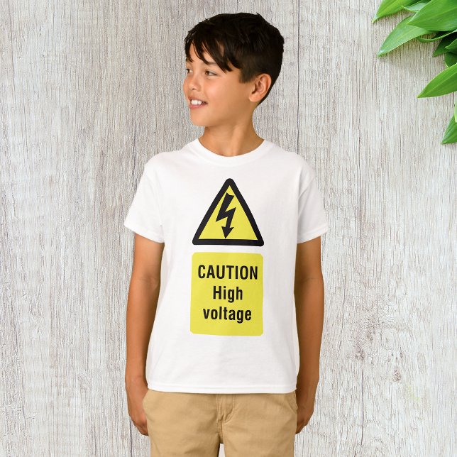 Caution High Voltage T-Shirt (Creator Uploaded)