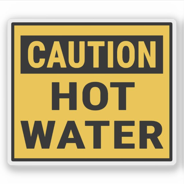 Caution Hot Water (Front)