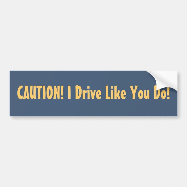 CAUTION! I Drive Sticker (Front)