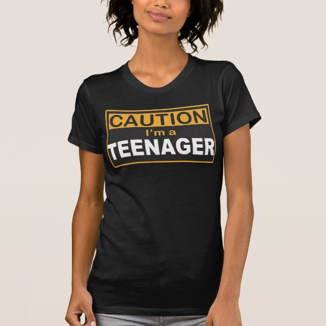CAUTION i'm a TEENAGER Tee (Front)