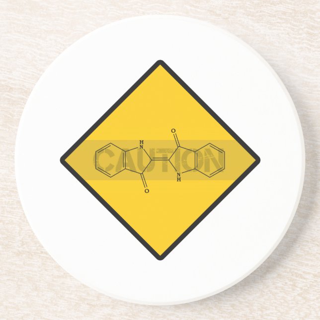 Caution: Indigo Coaster (Front)