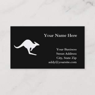 Caution Kangaroo Business Card
