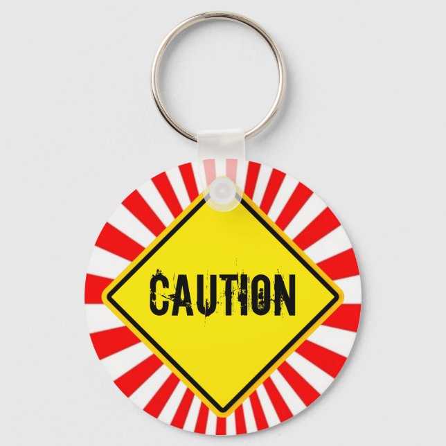 caution key ring (Front)
