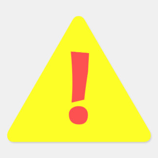 Caution Labels Triangle Stickers