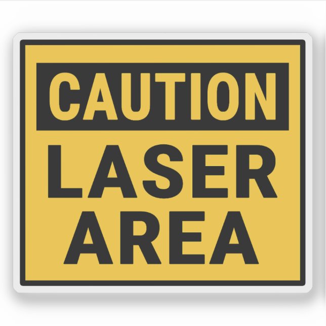 Caution Laser Area  (Front)