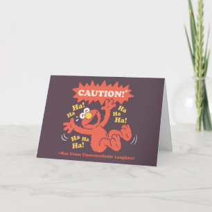 Caution Laughing Elmo Ahead Card