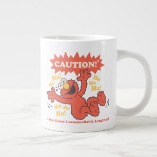 Caution Laughing Elmo Ahead Large Coffee Mug