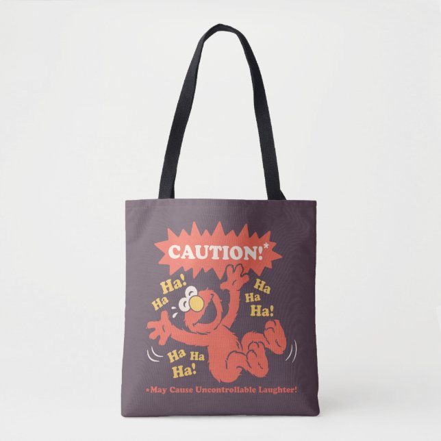 Caution Laughing Elmo Ahead Tote Bag (Front)