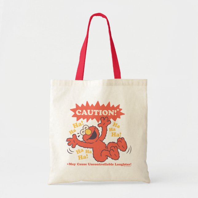 Caution Laughing Elmo Ahead Tote Bag (Front)