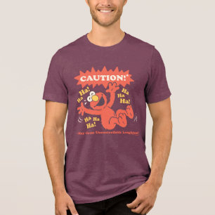 Caution Laughing Elmo Ahead Tri-Blend Shirt