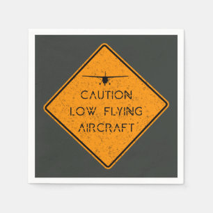 Caution Low Flying Aircraft ✈️ Napkin