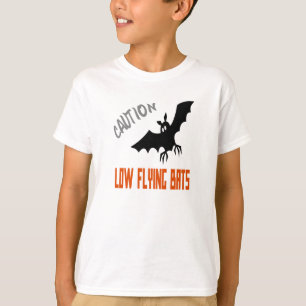 Caution Low Flying Bats Unisex Kids Tees