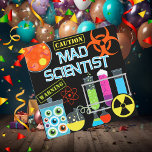 Caution Mad Scientist Birthday Party Invitation<br><div class="desc">Kids who love science and experiments will love our customised Caution Mad Scientist birthday party invitations! Complete with jars of eyeballs,  foam,  slimy goop,  petri dishes,  beakers, test tubes,  bright colours,  and areas you can easily add your party specifics!</div>