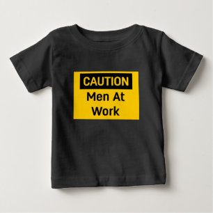 CAUTION Men at Work Baby T-Shirt