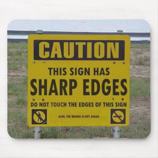 CAUTION MOUSE PAD (Front)