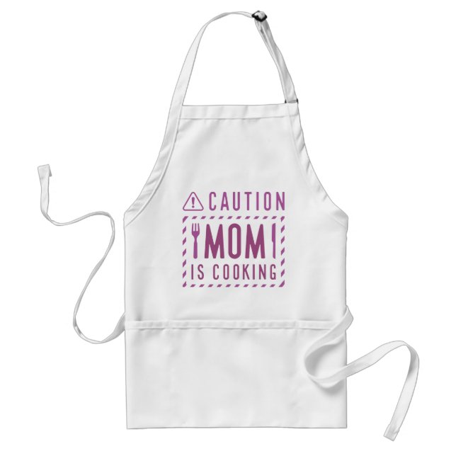 Caution Mum Is Cooking Standard Apron (Front)