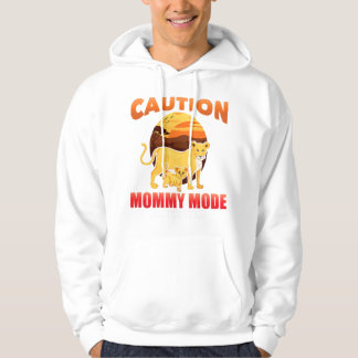 caution mummy mode activated lion mum child mors d hoodie