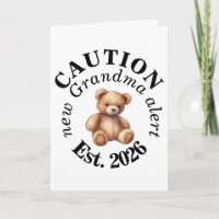 CAUTION new Grandma alert- Teddy Baby Announcement