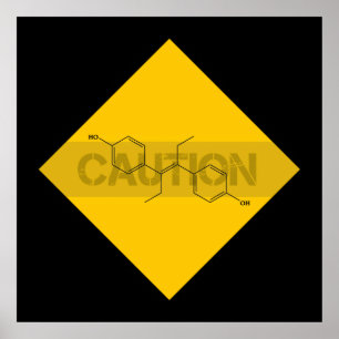 Caution: Oestrogen Poster